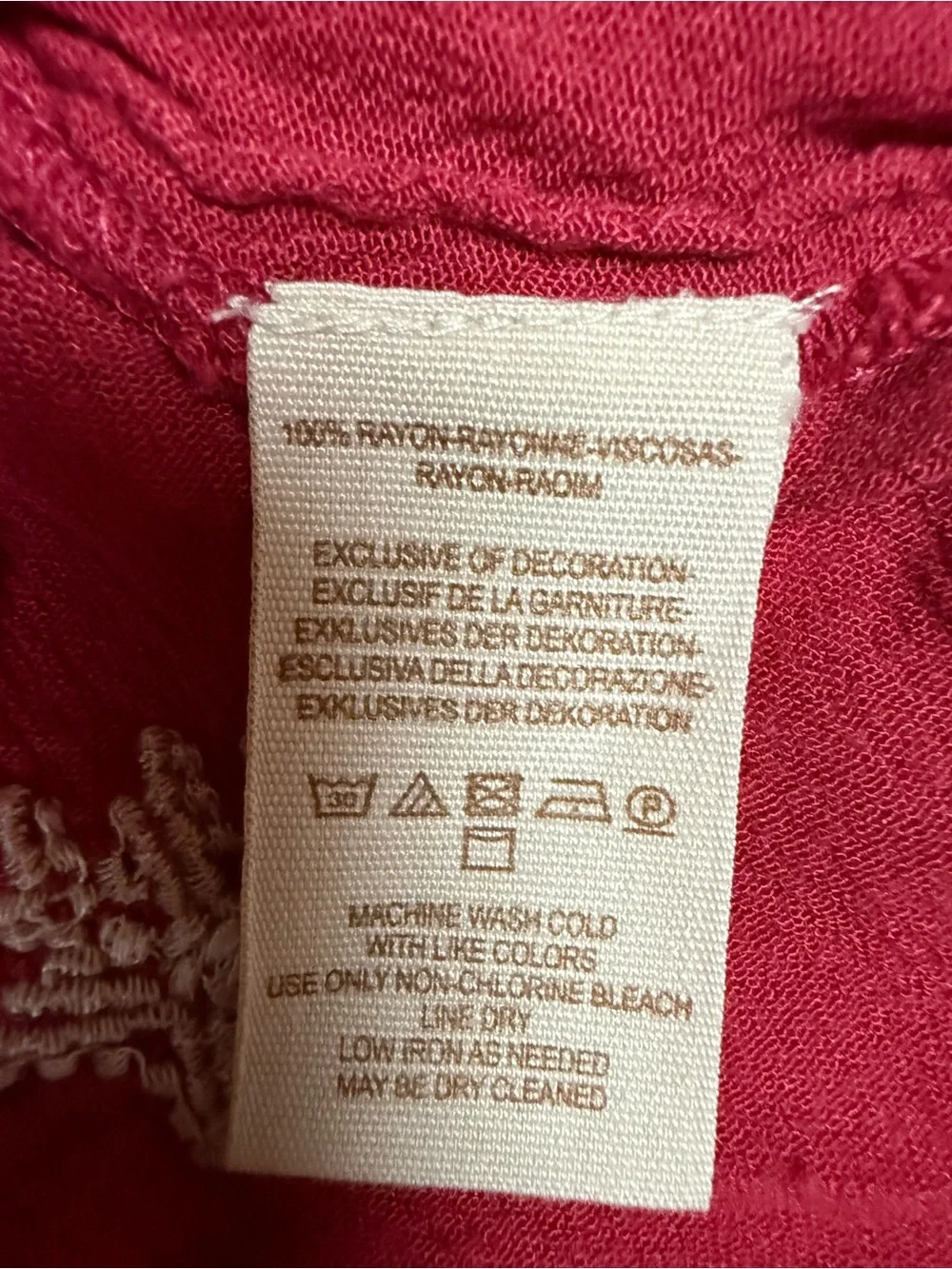Free People Rose Pink Embroidered Tie Waist Boho Tunic Dress Small
